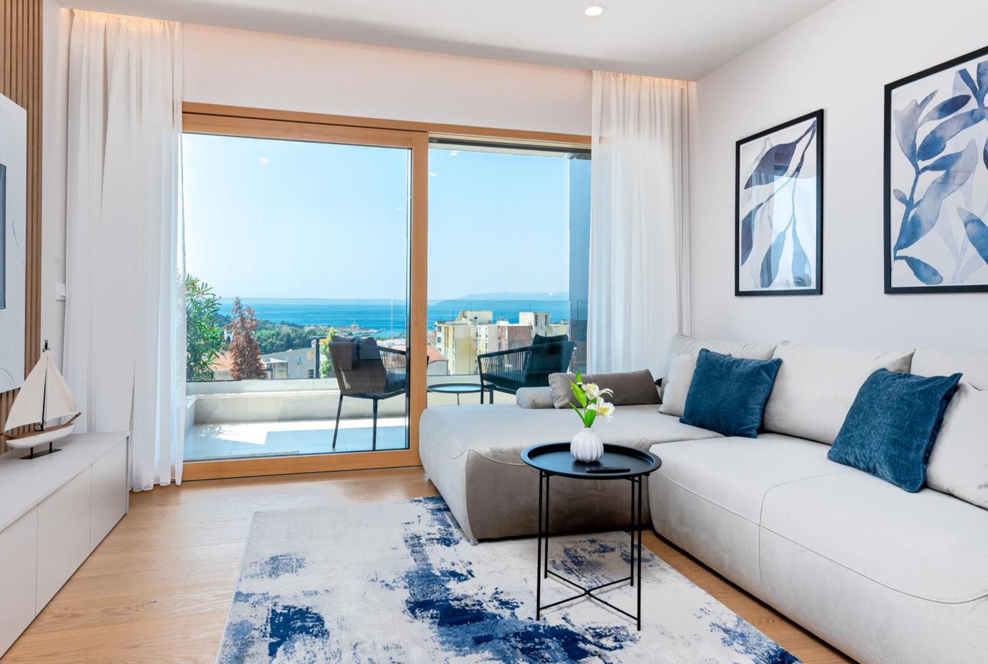 Luxury Adria Sea City & Mountain View Apartment Makarska Esterno foto